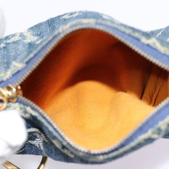 LOUIS VUITTON Monogram Denim Trousse Speedy Pouch Blue M95082 LV Auth 87601A - Picture 10 of 16